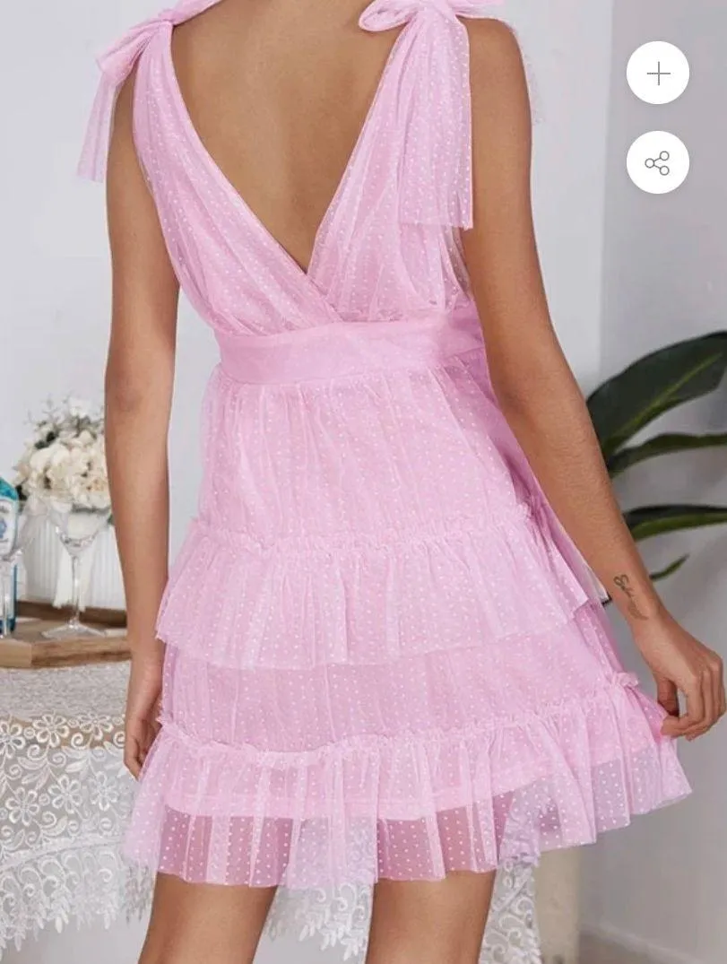 Boutique Molicloth Tip-up V Neck Dress - Image 2