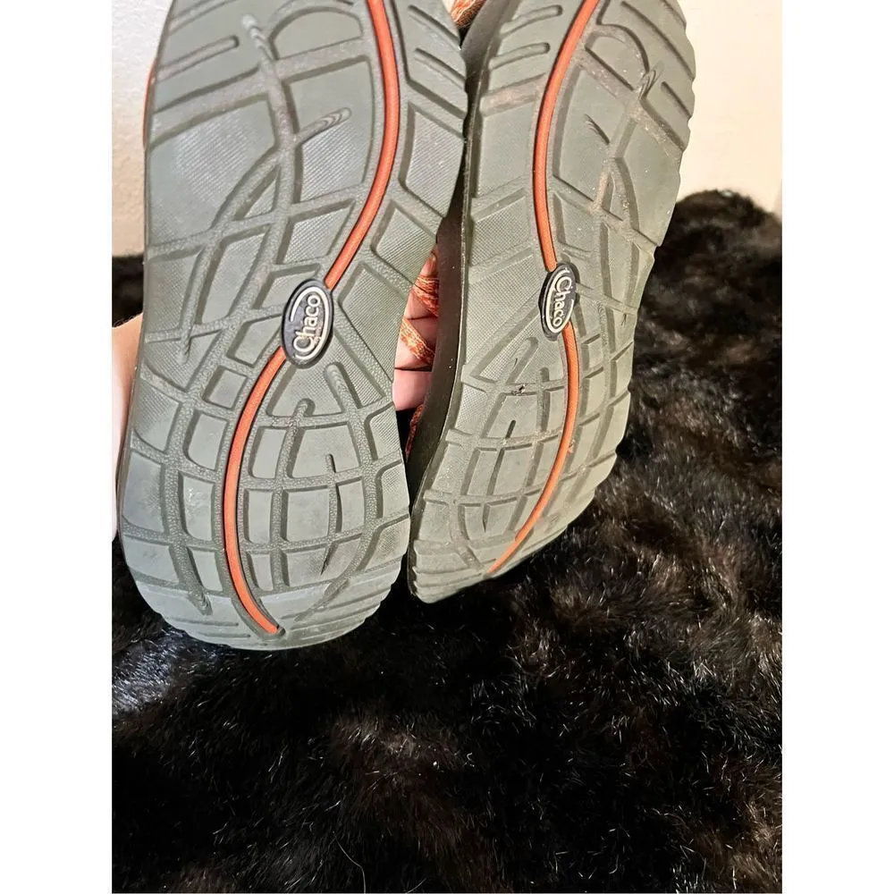 Chaco Women's ZX/2 Classic Sandals Size 8 Dagger Black Pink Orange Melon - Image 3