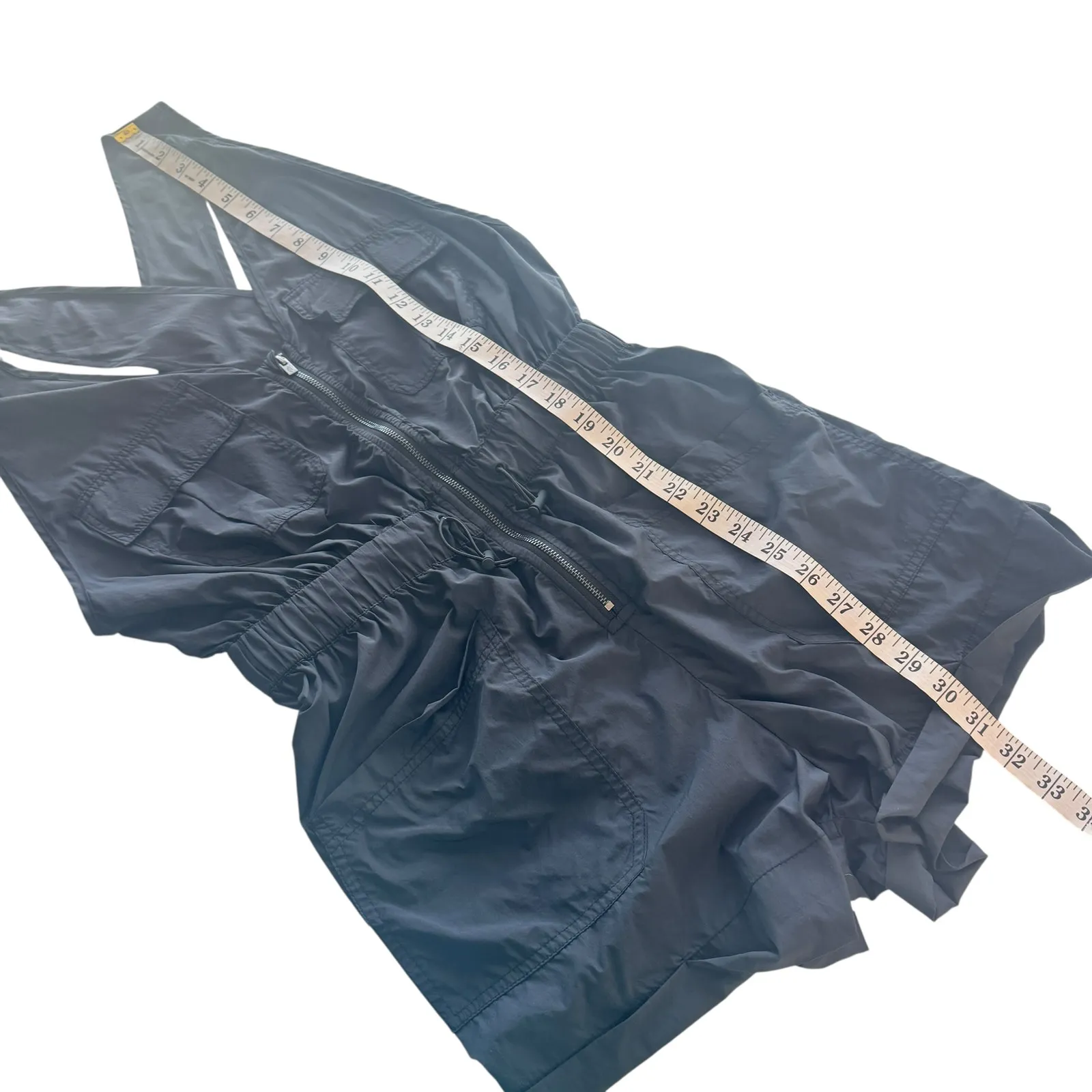 Free People Movement Noiseless Back on Trek Shortsie Gray Small Romper - Image 16