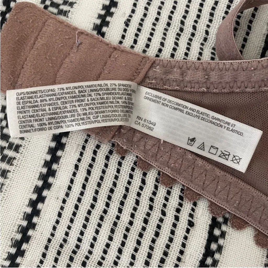 Wacoal‎ Lightly Lined Tan T-Shirt Bra 32DD 32E Underwire Elevated Basic Normcore - Image 8