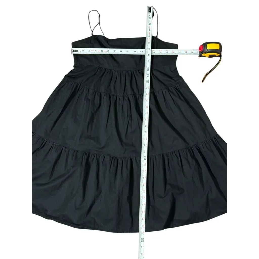 NWOT Levi's Women's Mini Tank Dress Size M Black Tiered A Line Spaghetti Strap - Image 9