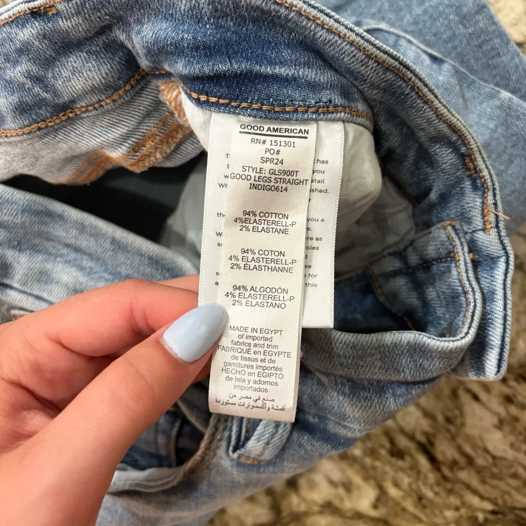 Good American Good Legs Straight Jean - Image 4