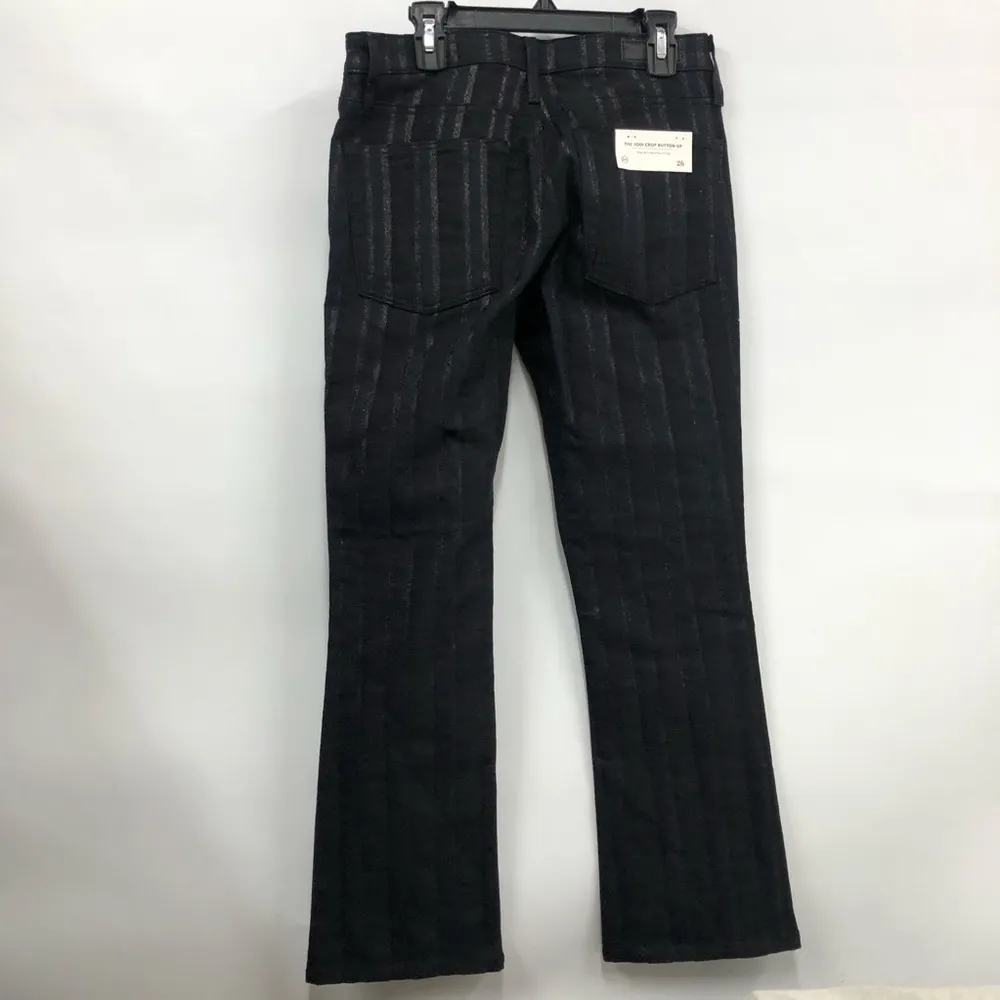 Ag The Jodi Crop button-up in gunmetal high rise slim flare crop size 26R nwt - Image 12