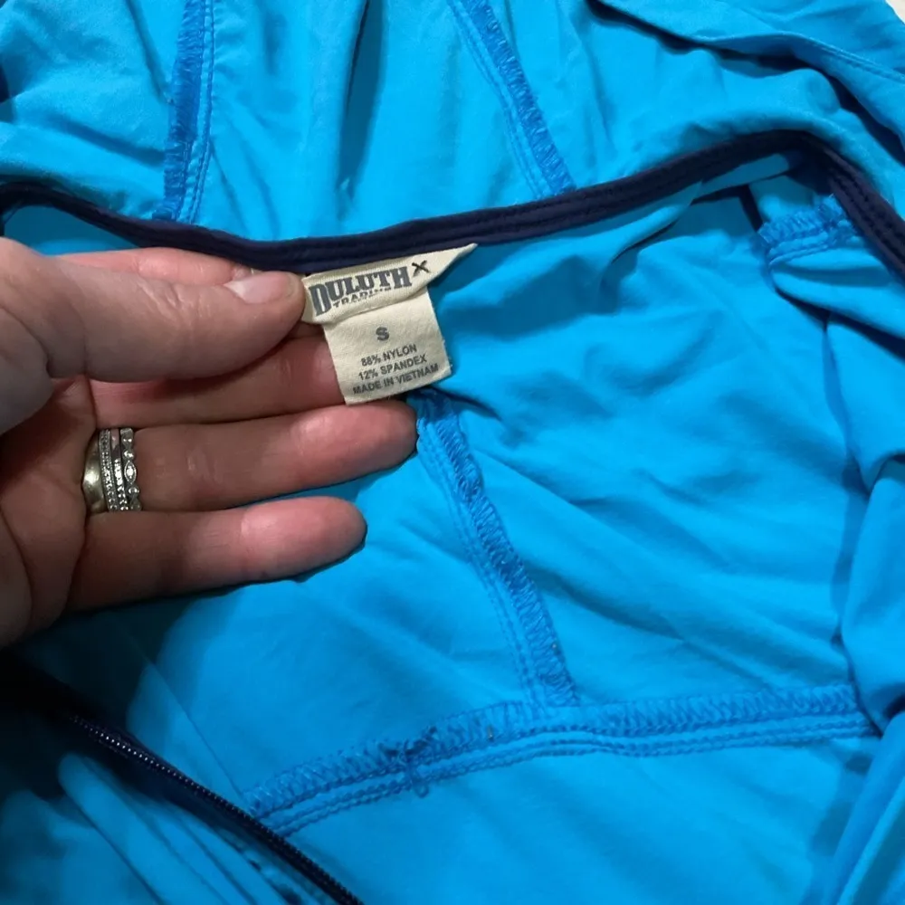 Duluth Trading Nylon Lightweight Jacket Womens Size Small Nylon‎ Blue Full Zip - Image 6