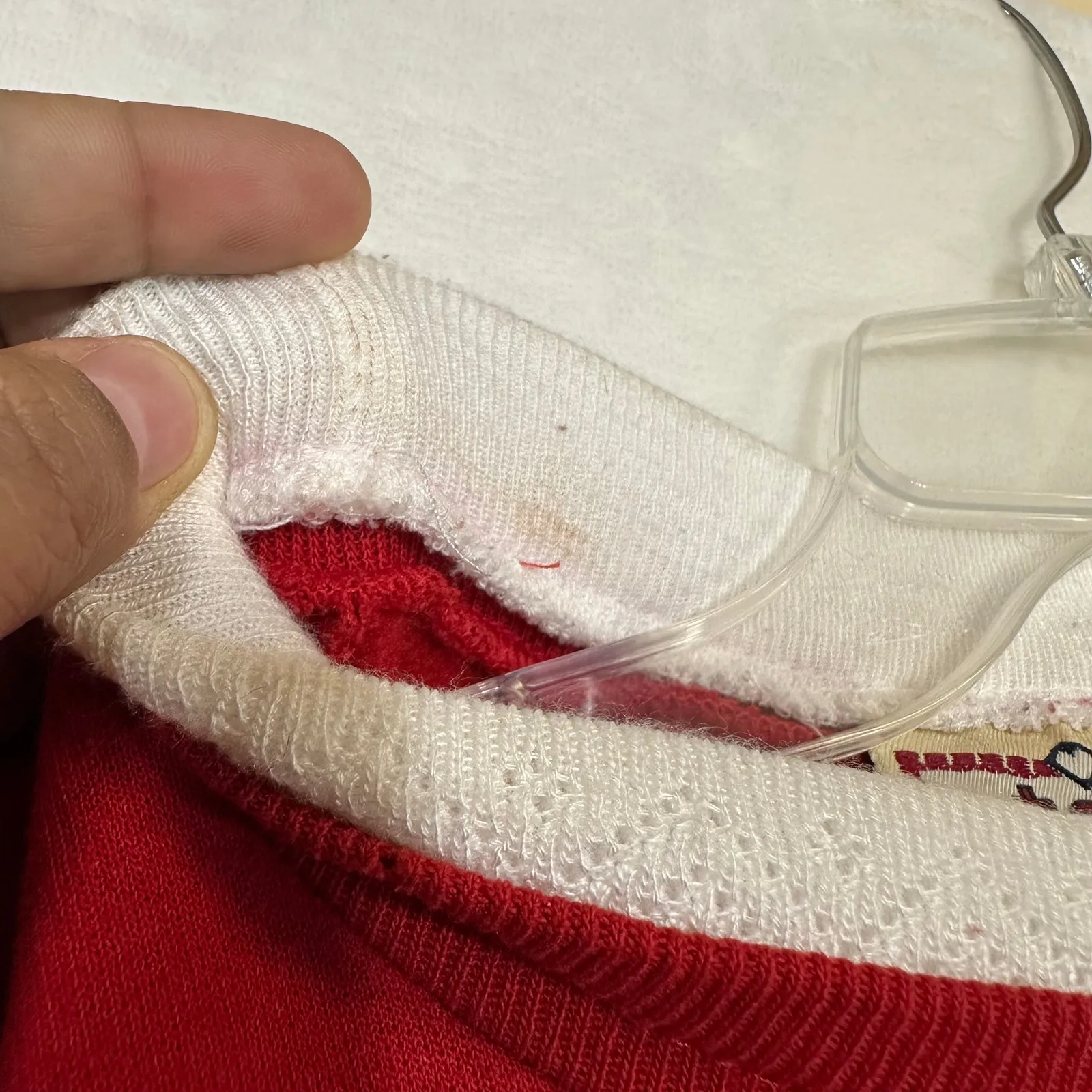 VTG Top Stitch Morning Sun Large Red Collared Sweater Holiday Christmas Penguin - Image 11