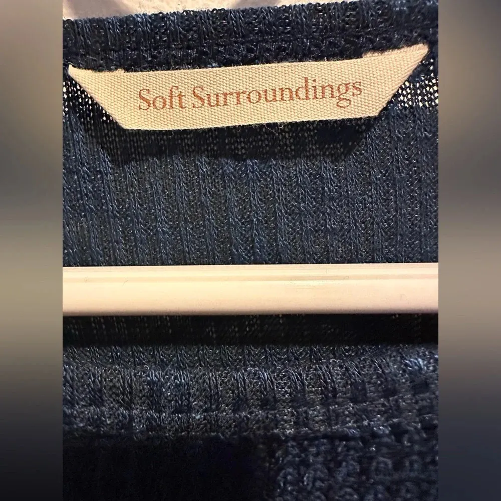 Soft Surroundings Bailey Top Waffle Knit Eyelet Sleeve Tunic NWOT - Image 4