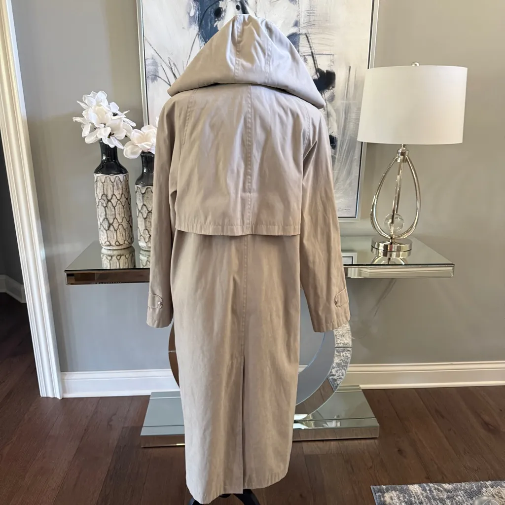 Vintage Trench coat jacket 90’s size 14 petite - Image 3