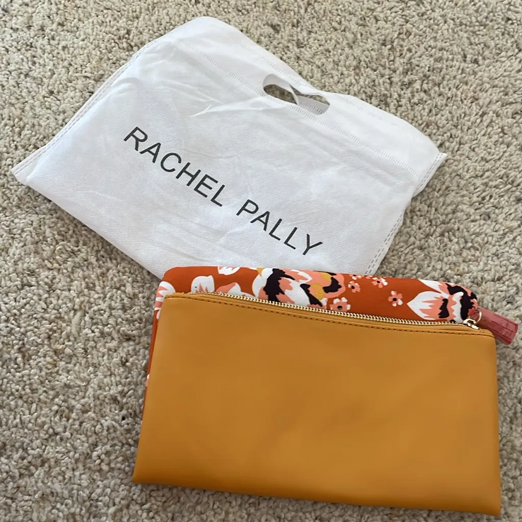 Rachel Pally Floral Canvas Reversible Clutch Handbag New FabFitFun $60- Warm - Image 3