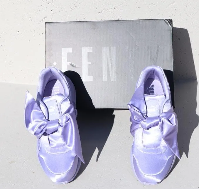 Purple Fenty Bow Shoes - Image 3