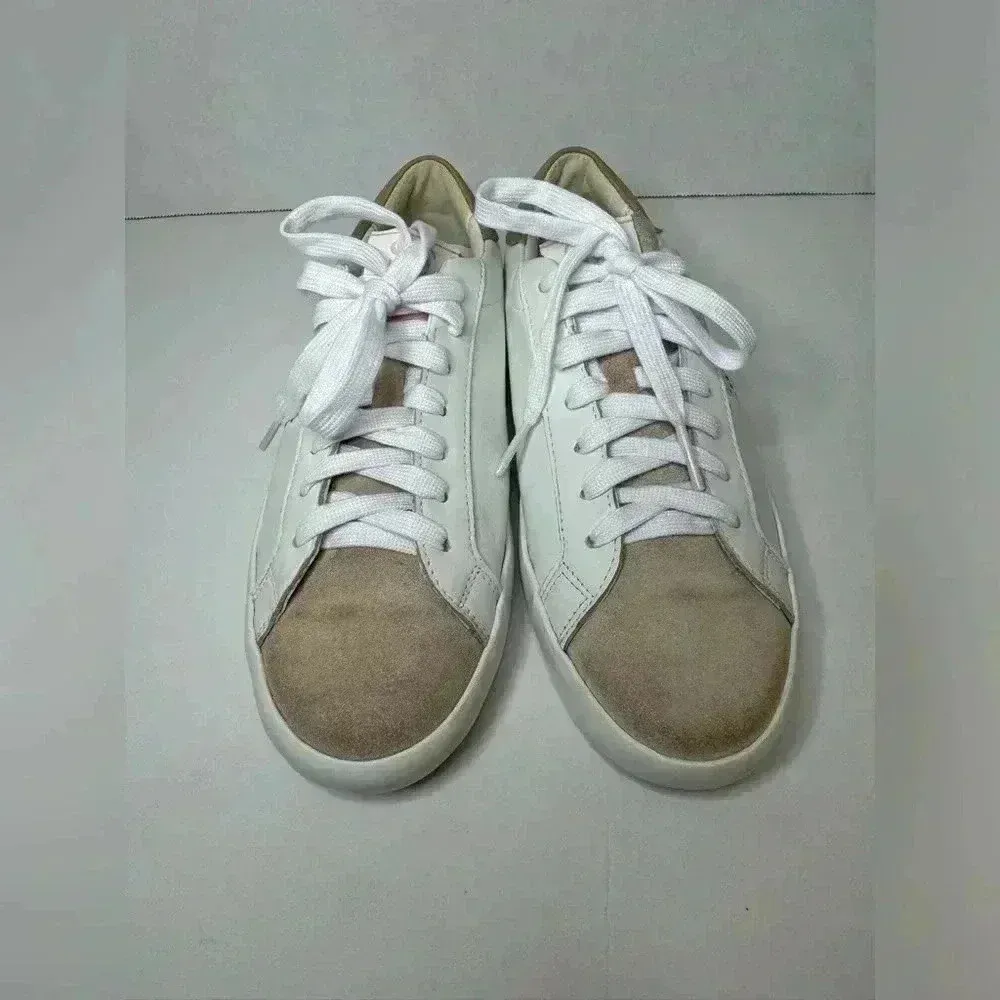 Sam Edelman Aubrie White Leather Sneakers‎ Size 6.5 - Image 2