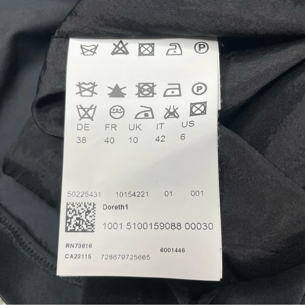 Hugo Boss Black One Shoulder Sleeveless Knee Length Dress 6 Formal Party Wedding - Image 7