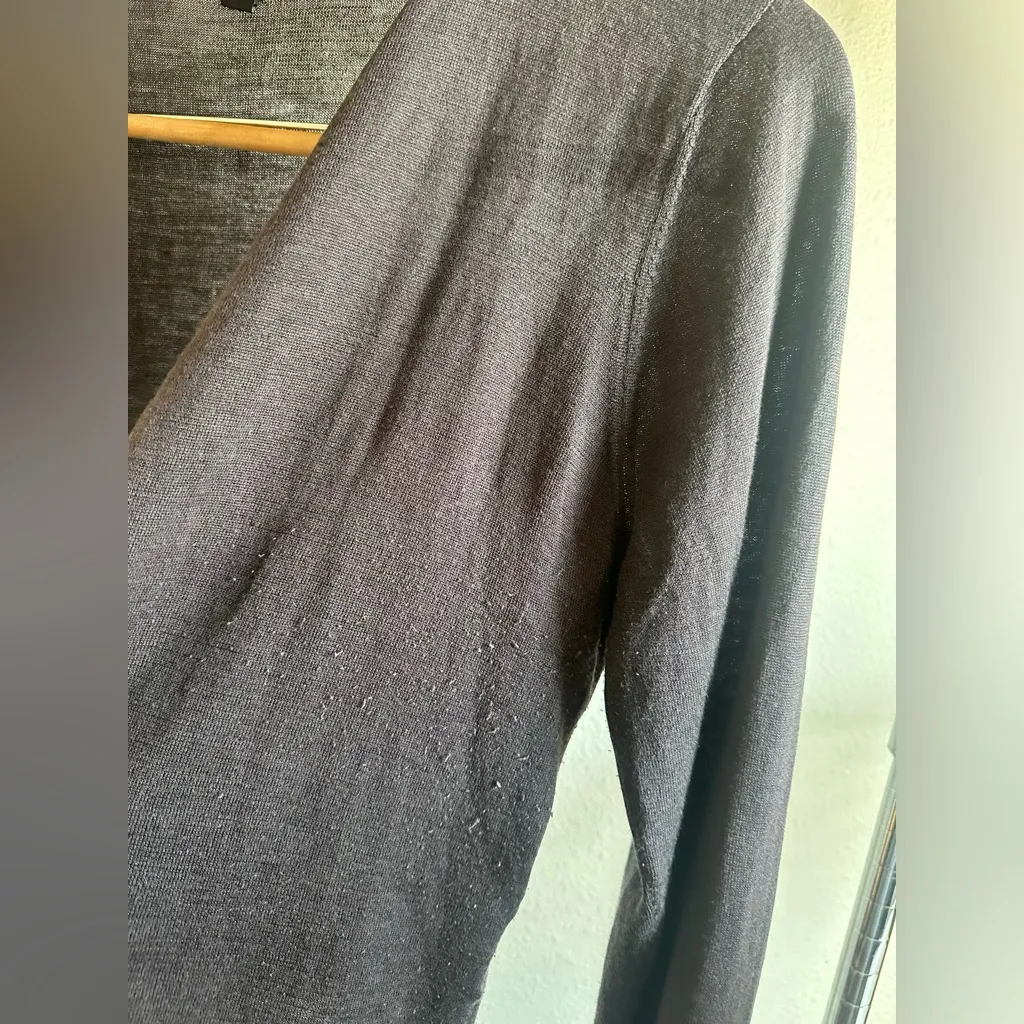 EILEEN FISHER DARK BROWN Shrug/ Cardigan. - Image 7