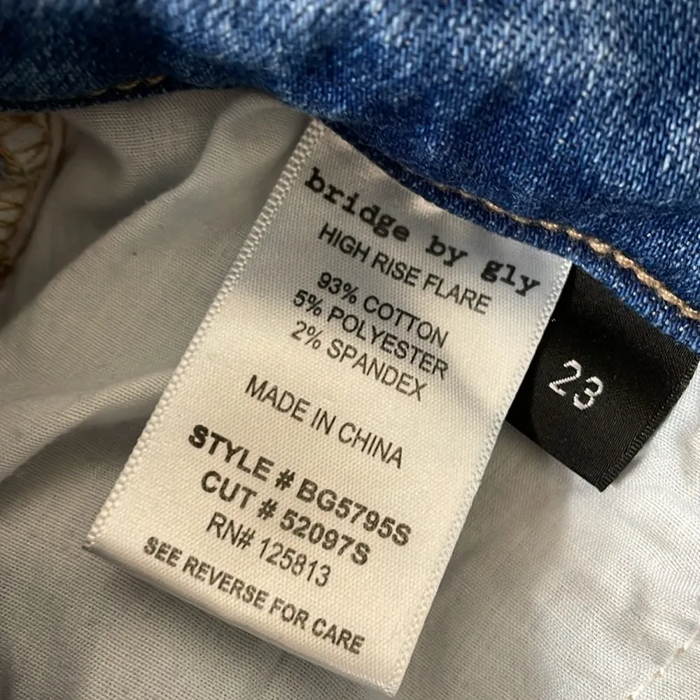 Bridge by Gly Elliot High Rise Flare Jeans size 23x29 - Image 10