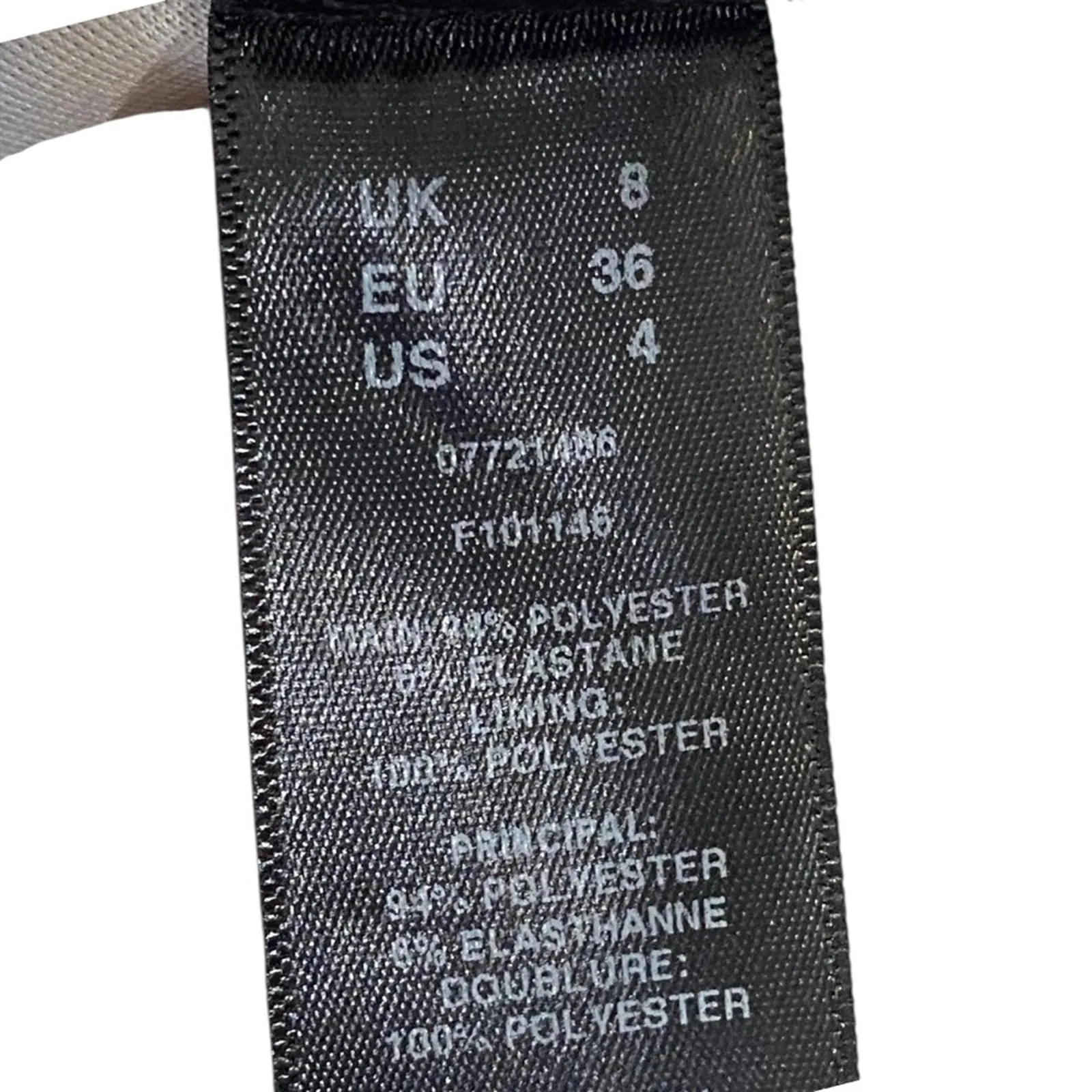 ASOS Black and Gold Baroque Long Sleeve off shoulder mini Dress Size 4 - Image 8