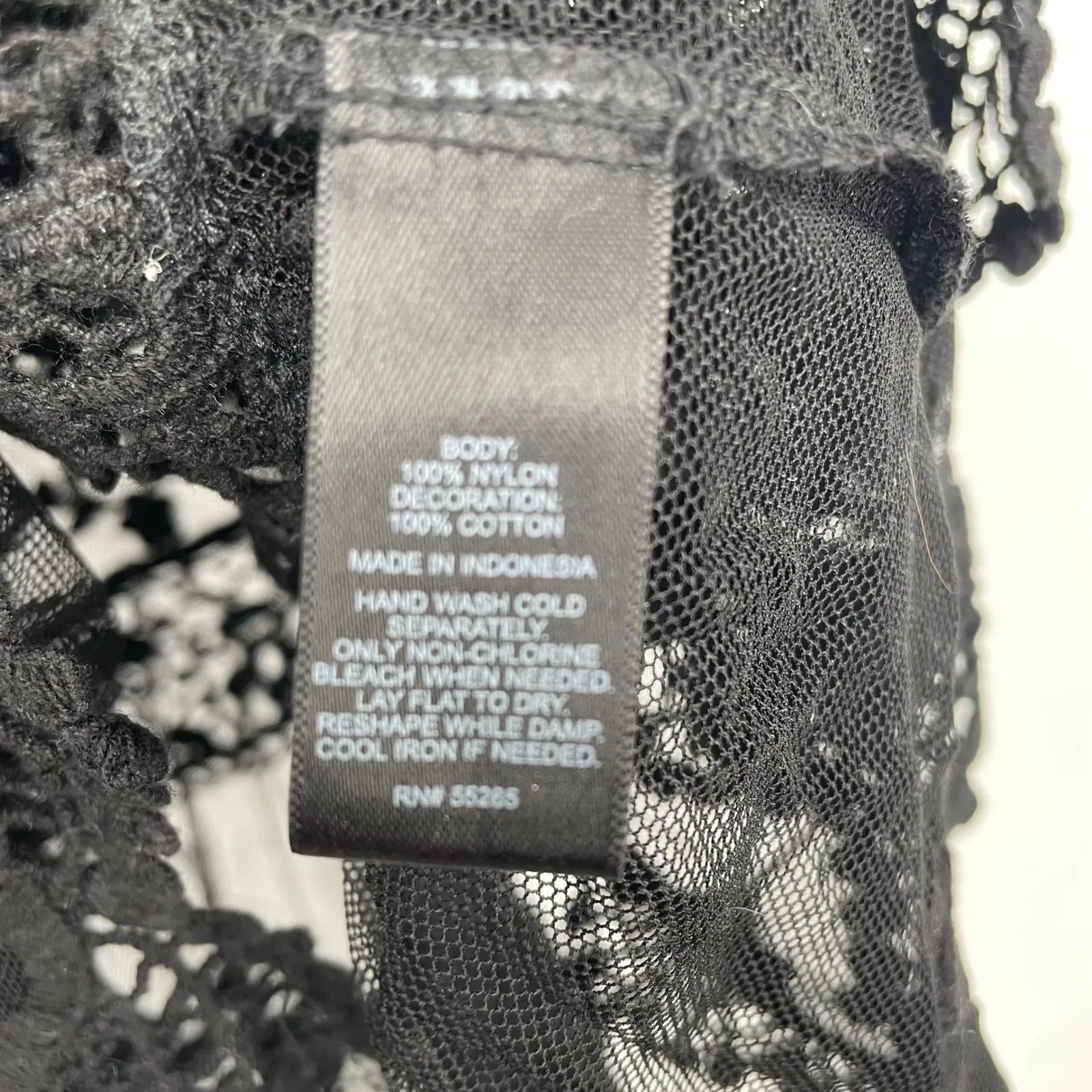 Express Black Crochet Lace Overlay Tank Top Size S - Image 4