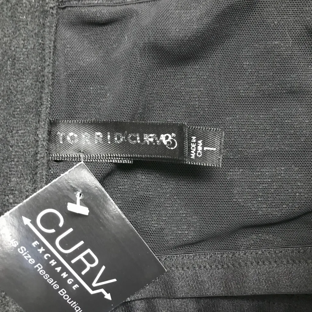 Torrid Mesh Flocked Leopard Longline Unlined Underwire Bralette - Size 14/16 (1) - Image 5