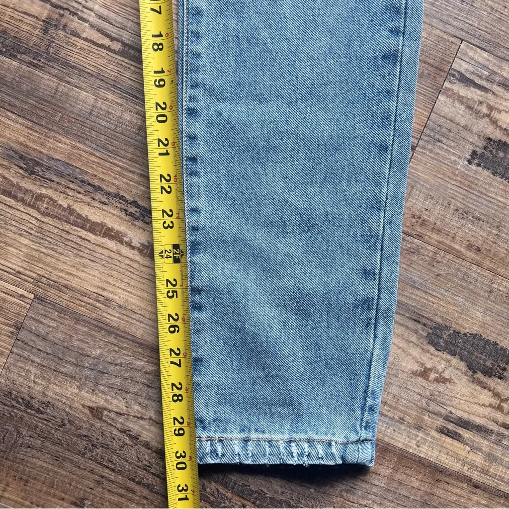 RSQ Women's Blue Straight Leg High Waist 90s Jeans Size 23 100% Cotton NWT - Image 5