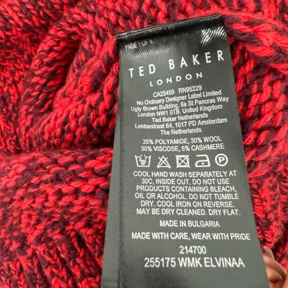 Ted Baker  red sweater size 3/medium - Image 7