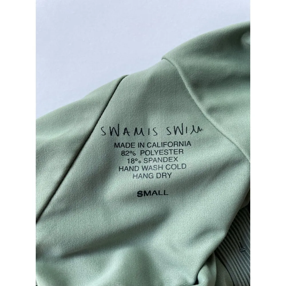 Swamis Swimwear Stella One Piece Swimsuit Taurus Size Small Green - Image 8