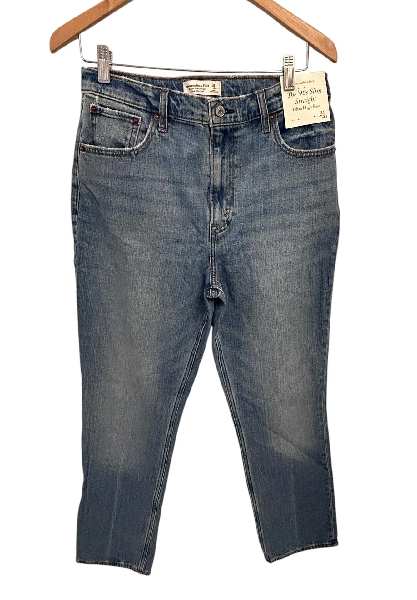 Ultra High Rise 90s Slim Straight Jean NWT SIZE 31/12S - Image 5