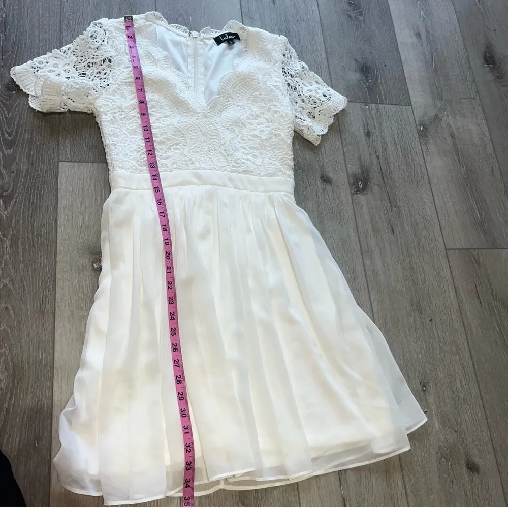 Angel in Disguise White Lace Skater Dress - Image 10
