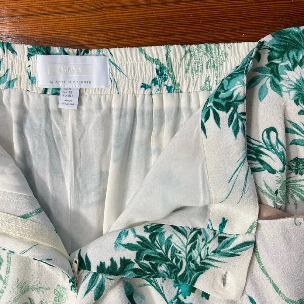 Anthropologie Ett:twa Christina Floral Wide Leg Trousers ~ Size 8 🍄 - Image 9