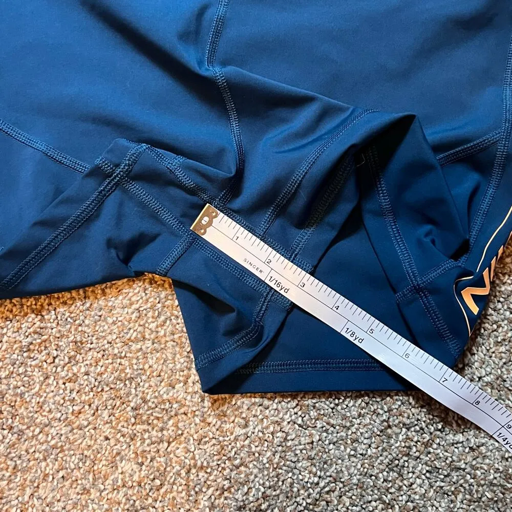 Nike Pro Dri-Fit Mid Rise 3" Teal Tight Shorts.  Women's Size XL - Image 7