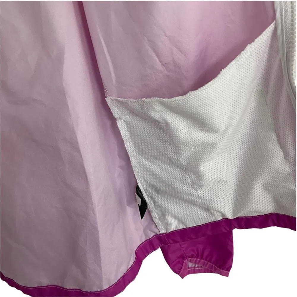 FILA Sport Windbreaker Jacket Ombre Neon Hooded Zipper Lightweight Rain XSmall - Image 8