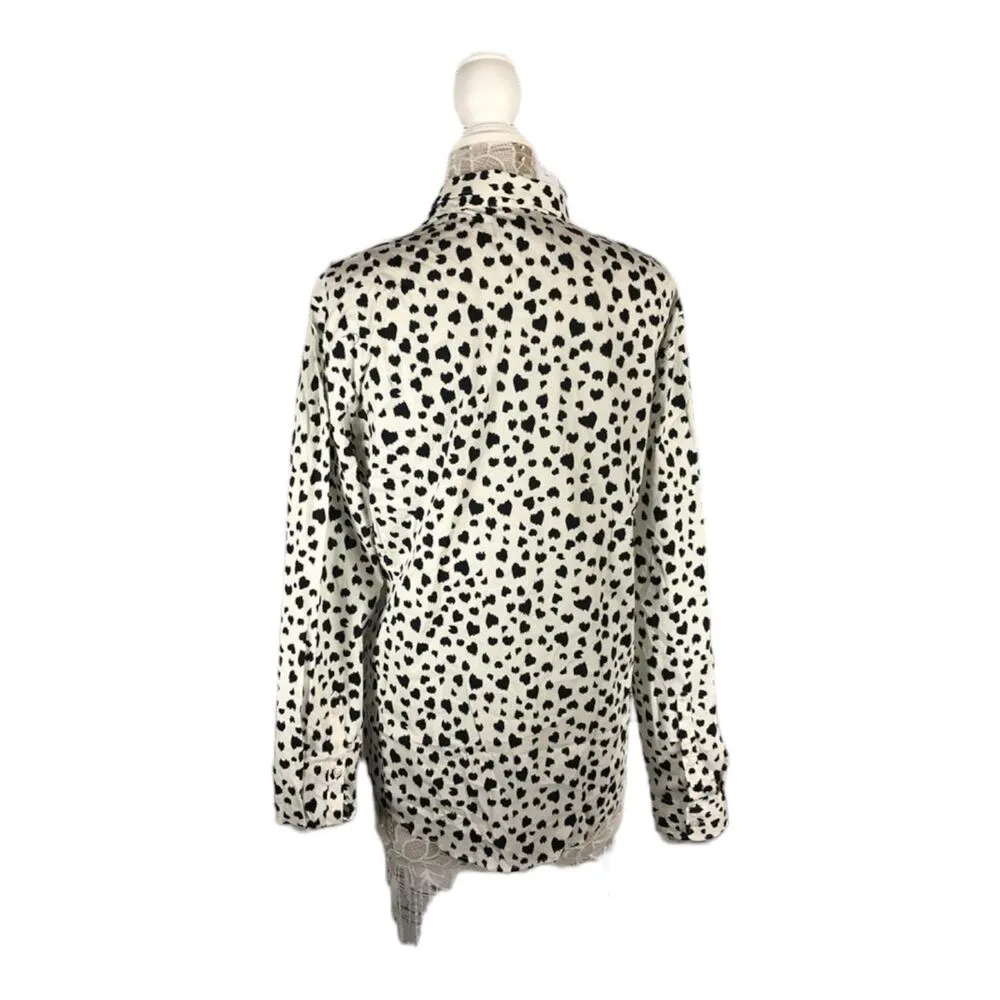 Religion, we live in black,  Black & white shirt NWOT size large - Image 6