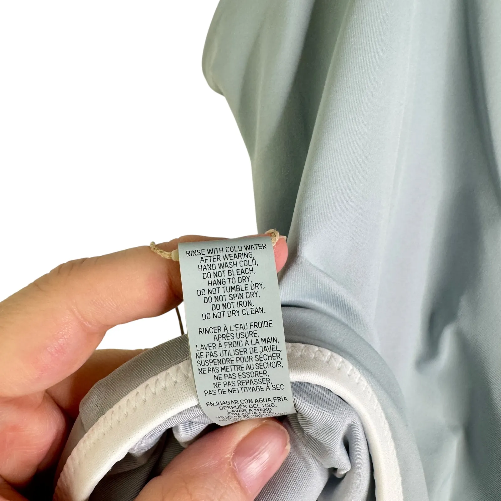 NWT SKIMS  Zip Up Swim Scoop Neck One Piece - Pacific Plus Size‎ 3X New XXXL - Image 10