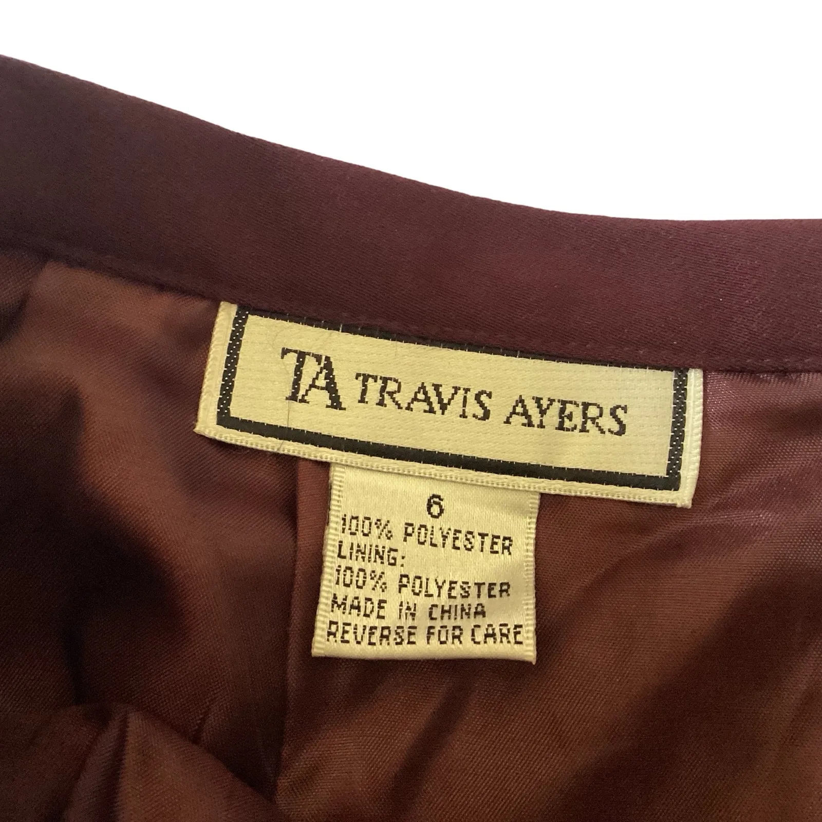 Travis Ayer’s Long Pencil Skirt Red Size 6 - Image 2