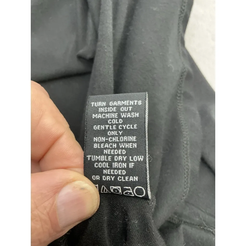 Womans Context Pullover Fit & Flare Dress XL Black Scoop Neck Long Sleeve - Image 5