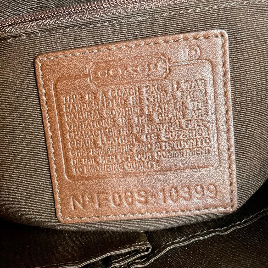 Coach Chelsea 10399 Shoulder Bag Full-Zip Whipstitch Detail Original Hangtag - Image 12