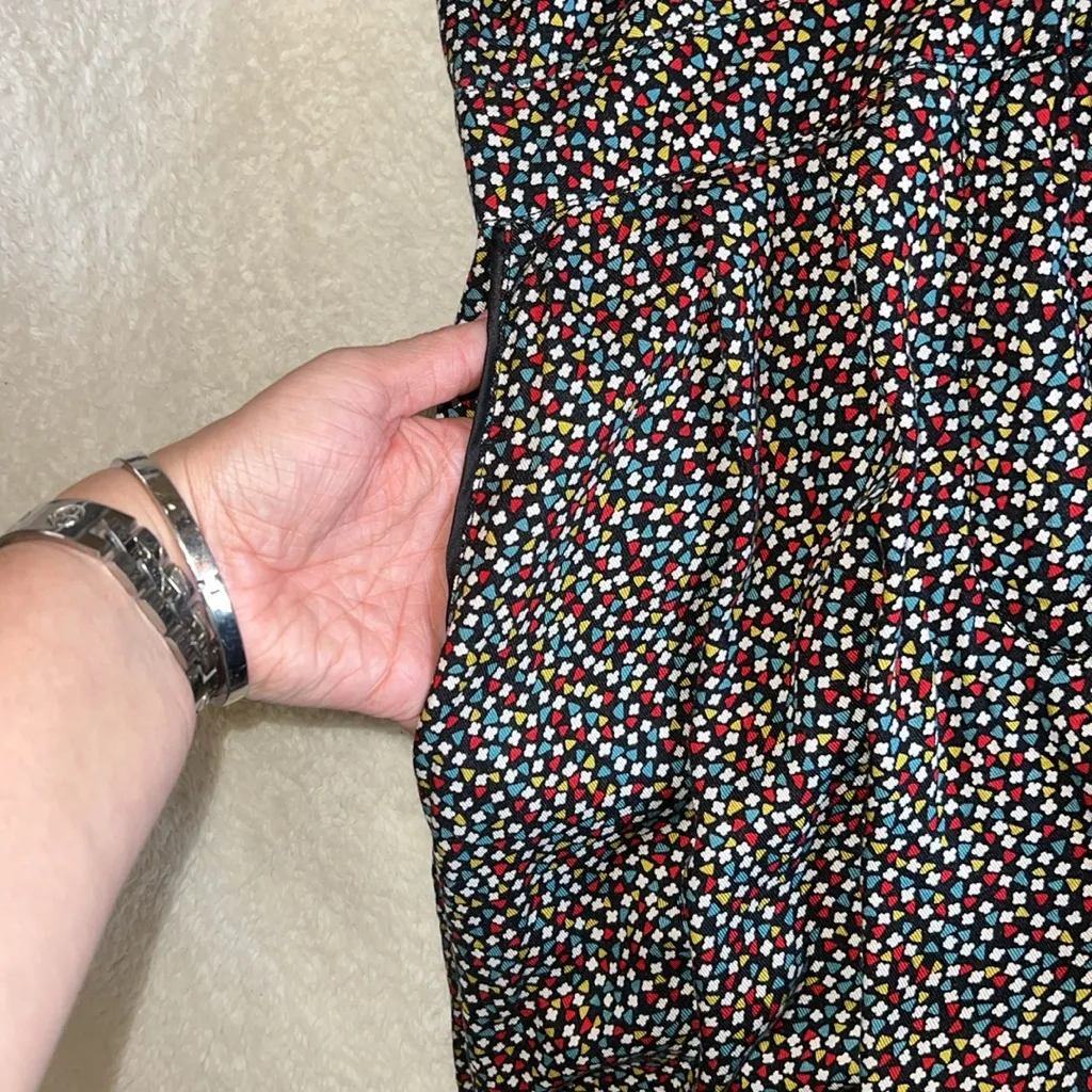 Anthropologie Ett Twa Christine Silken‎ Jumpsuit Geometric Print Size 2 - Image 14