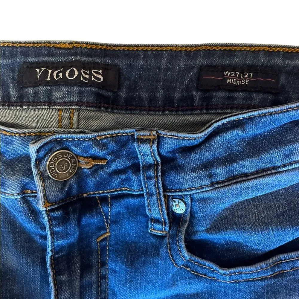 Vigoss Marley Super Skinny Jeans Mid Rise Womens Size 27 - Image 5