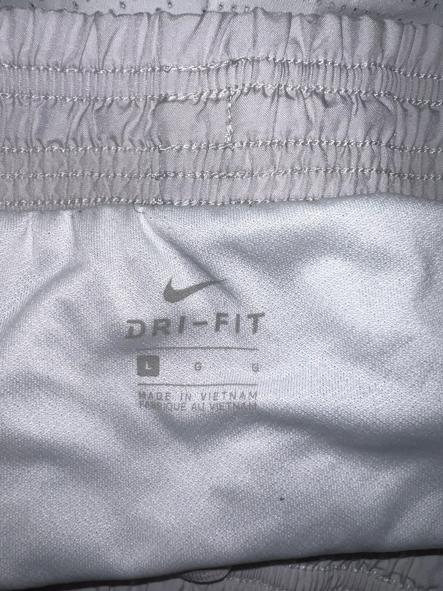 White Dri-Fit Running Shorts - Image 3