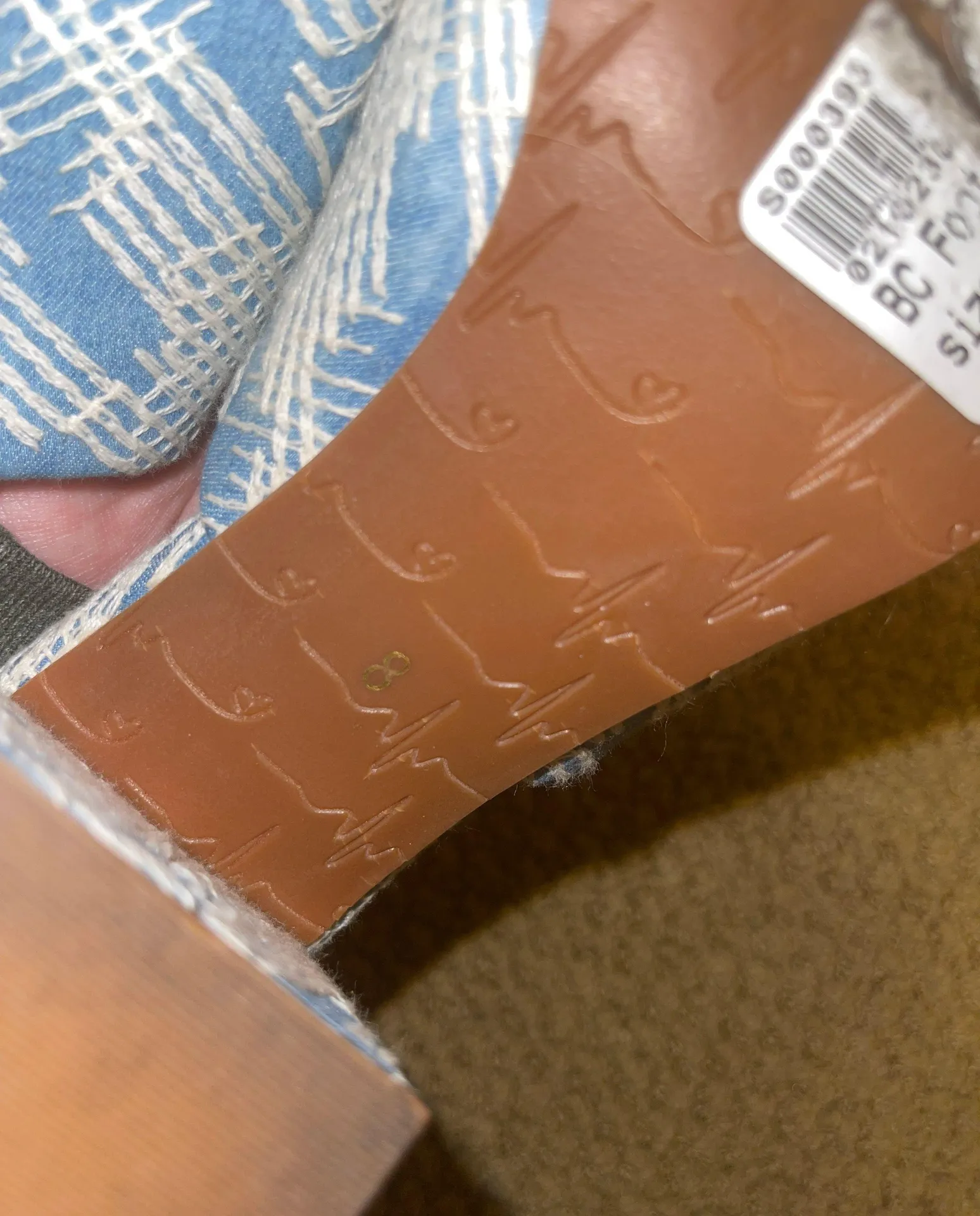 Blue And White Heels Size 8 - Image 4