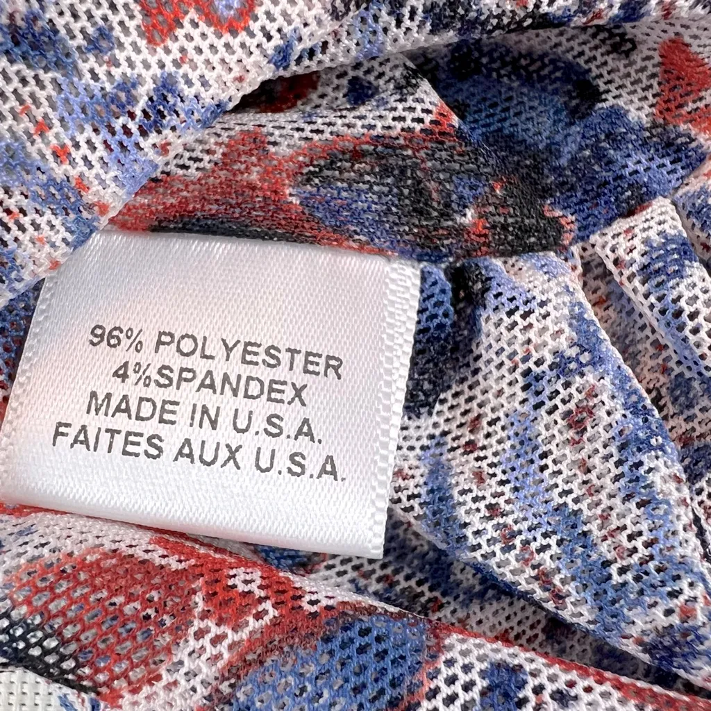 MISA Mesh Floral Cut-Out One-Shoulder Dress Large - Image 12