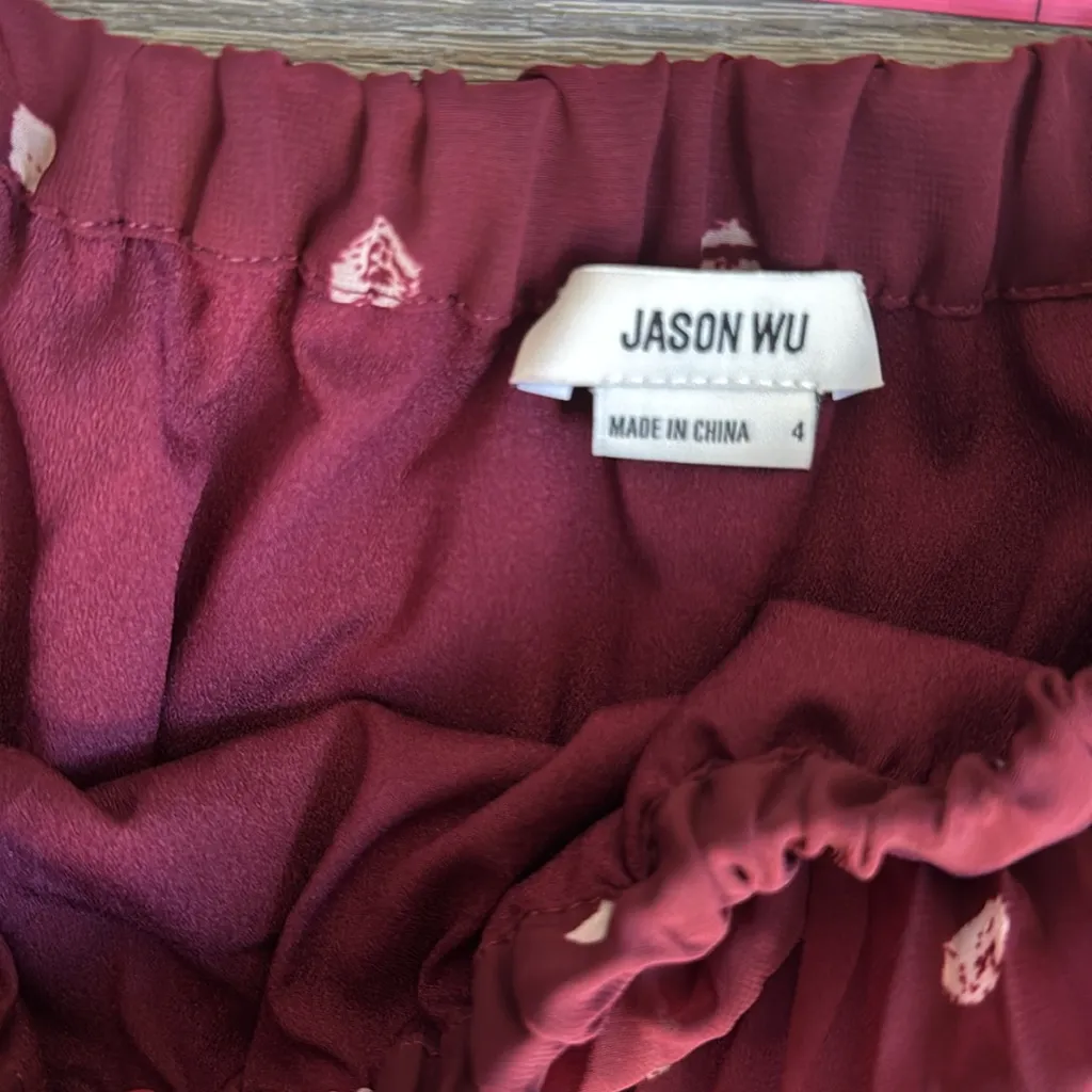 JASON WU Pleated Polka-Dot Midi Skirt 4 - Image 8