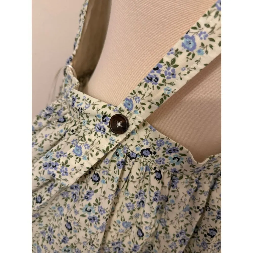 Free People Women's Petunia Cotton Short All Mini Dress Tea Combo L NEW - Image 7