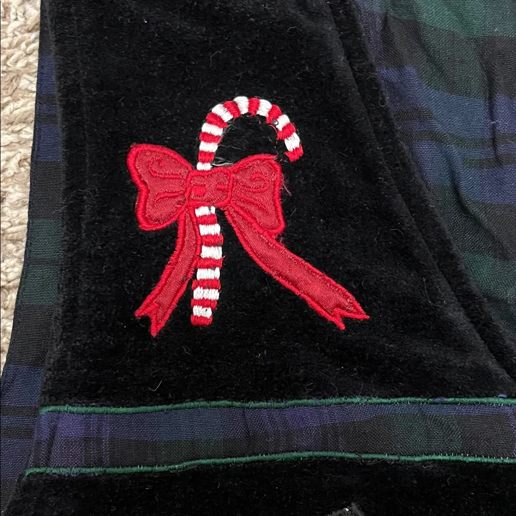 Velvet Black Vest with Holiday Gingerbread House Design - Image 2