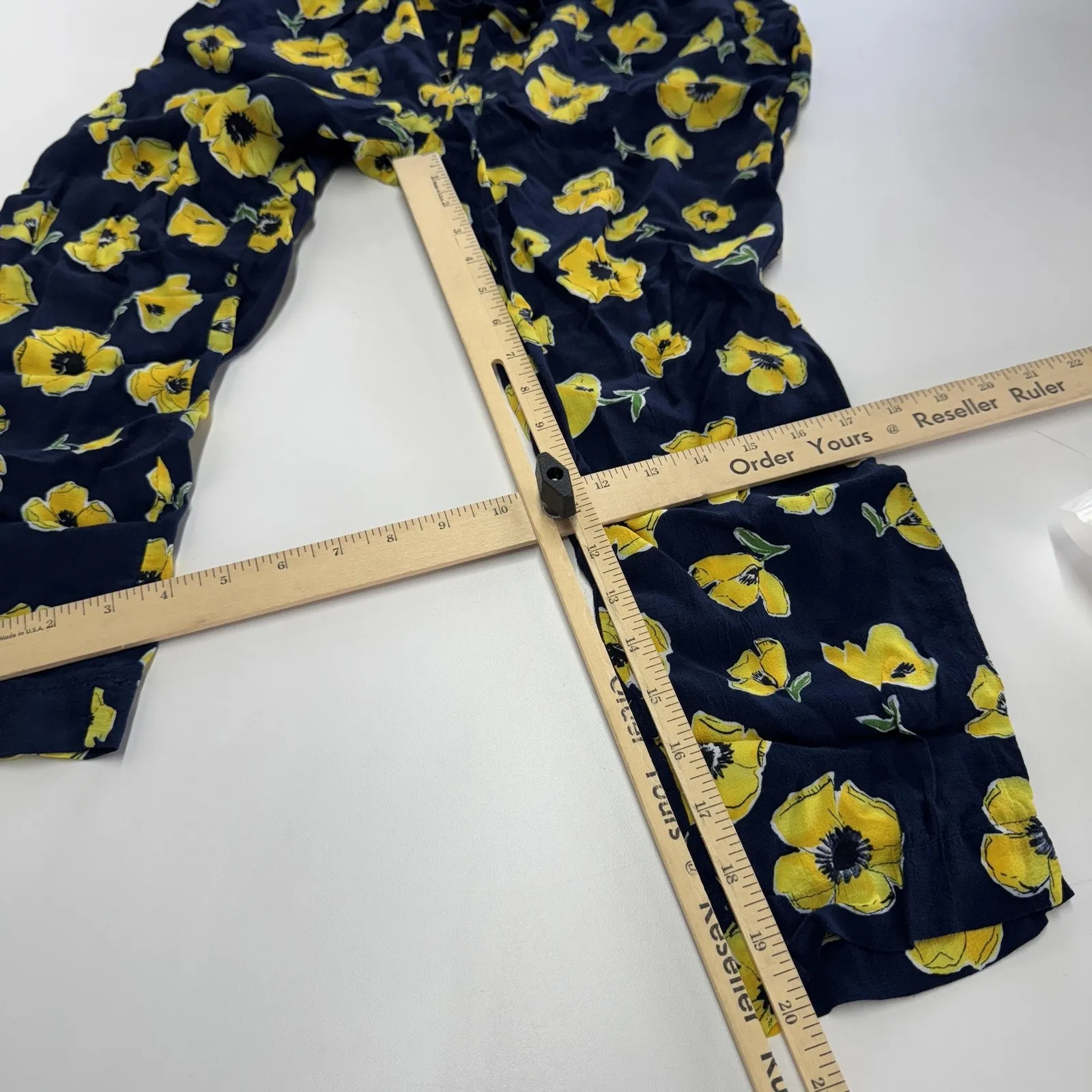 Zara‎ Pants Womens Small Floral Print Drawstring Waist Casual Lightweight - Image 8