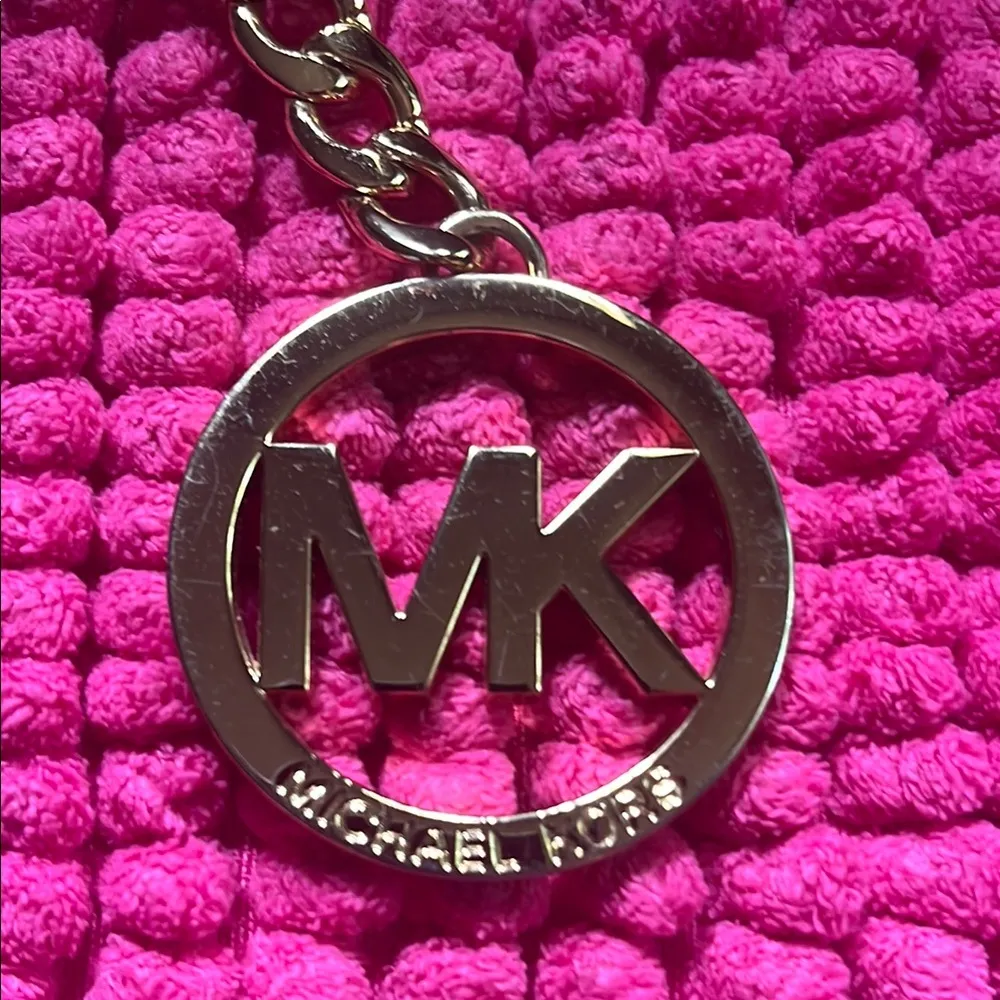 Michael Kors  Gold Logo Keychain Key Charm Medallion - Image 2