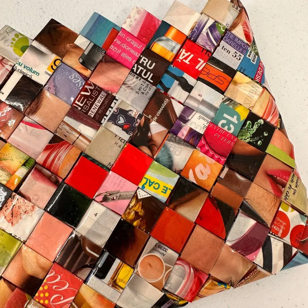 Really fun Weave Reworked Mini Bag - Image 7