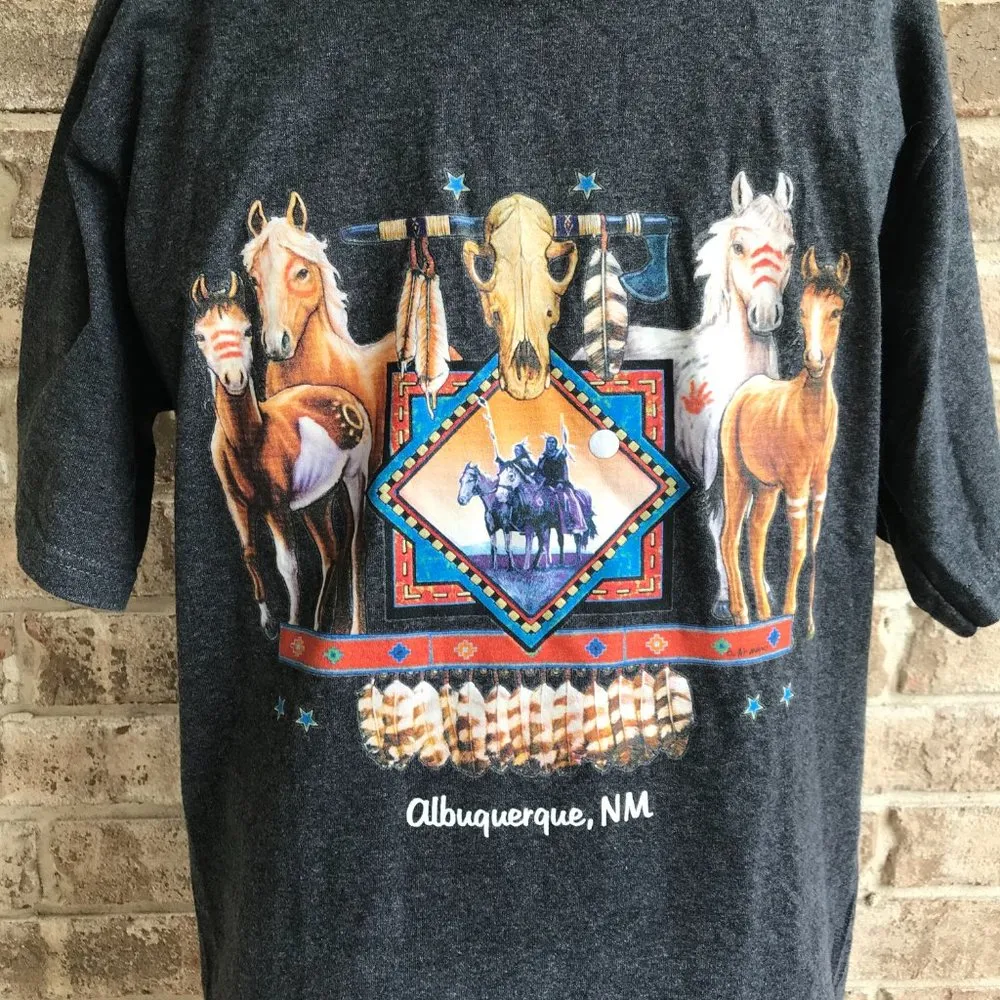 Albuquerque  New Mexico T Shirt Horses Southwest - Image 2