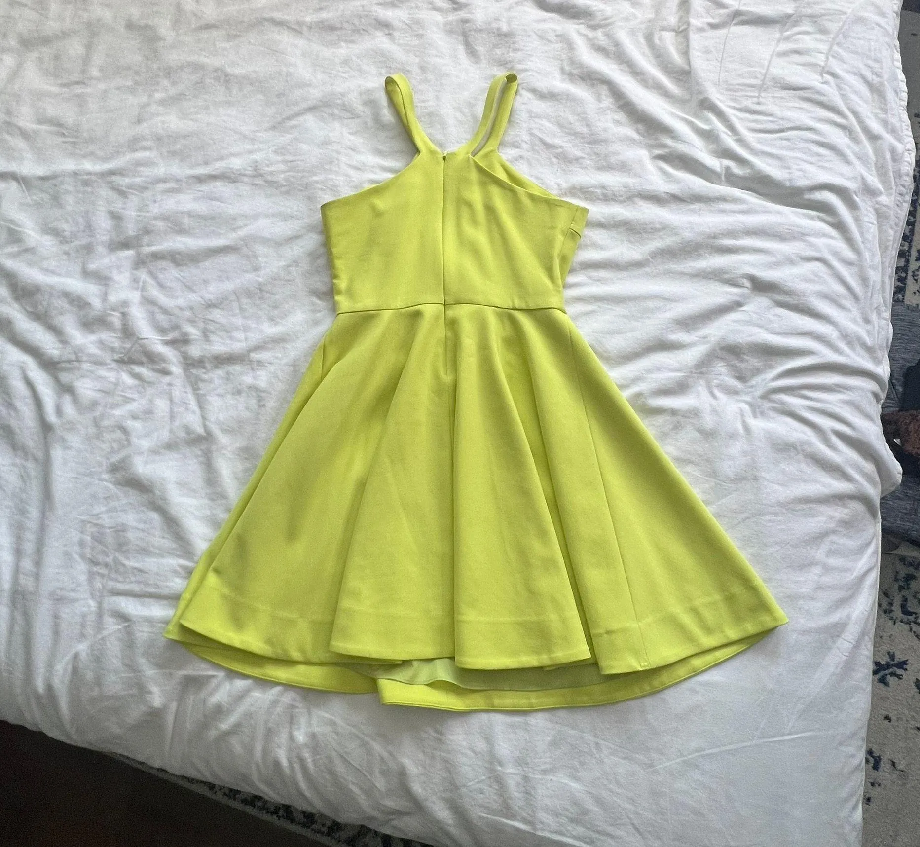 Elizabeth and James  neon yellow bright mini skater dress 6  - Image 15