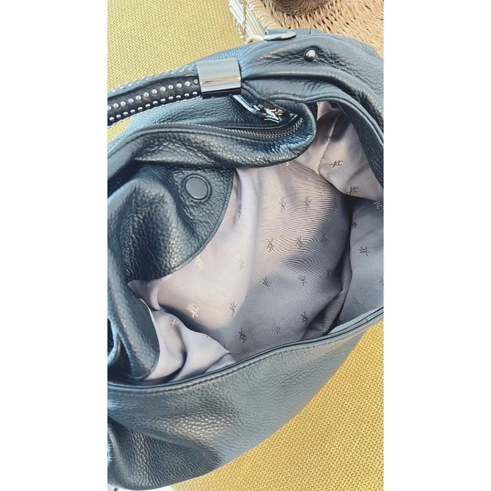 Vintage Kenneth Cole Shoulder Tote bohemia handbag Women’s black - Image 8