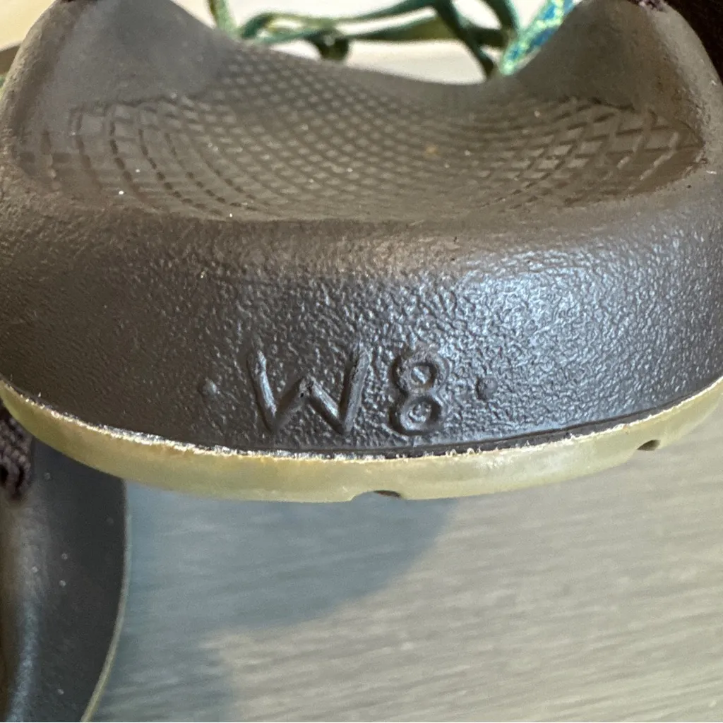 Chaco Z Volv X2 Women 8 sandal hike outdoor comfort green brown blue - Image 4