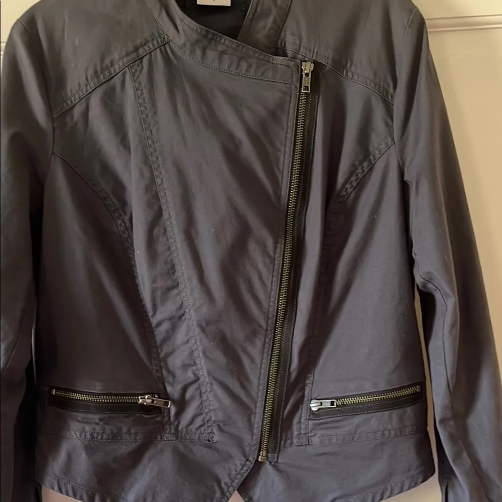 Cabi Dark Charcoal Gray Moto Jacket - Image 8