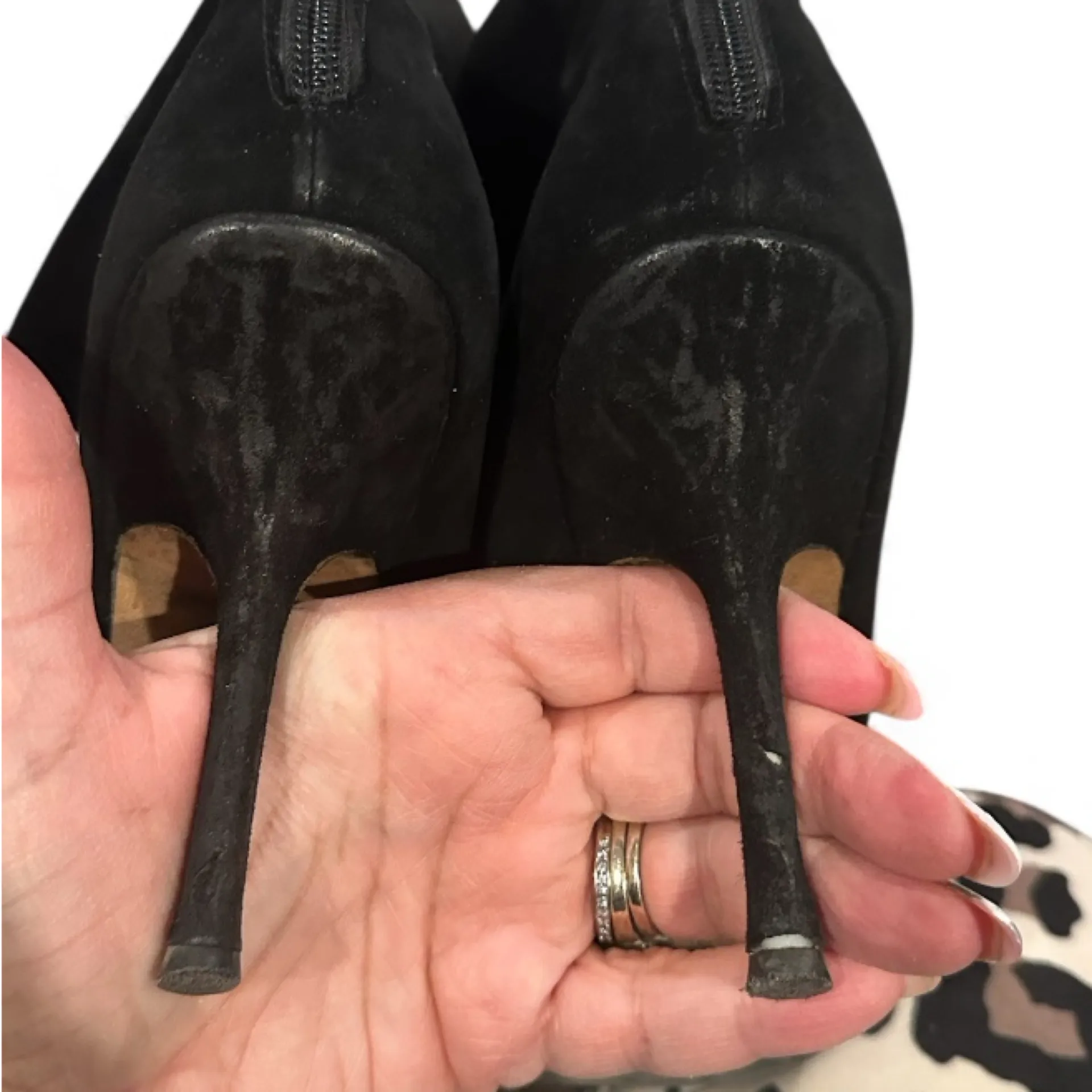 Jimmy Choo Holly Kneel High Boots in Black Suede 39 - Image 3